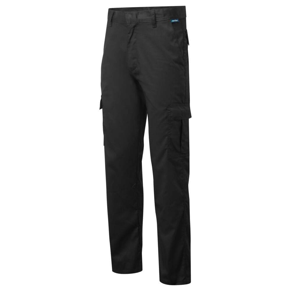 PORTWEST L701 LIGHTWEIGHT COMBAT TROUSERS Black / 28" Waist / 31" Regular Leg