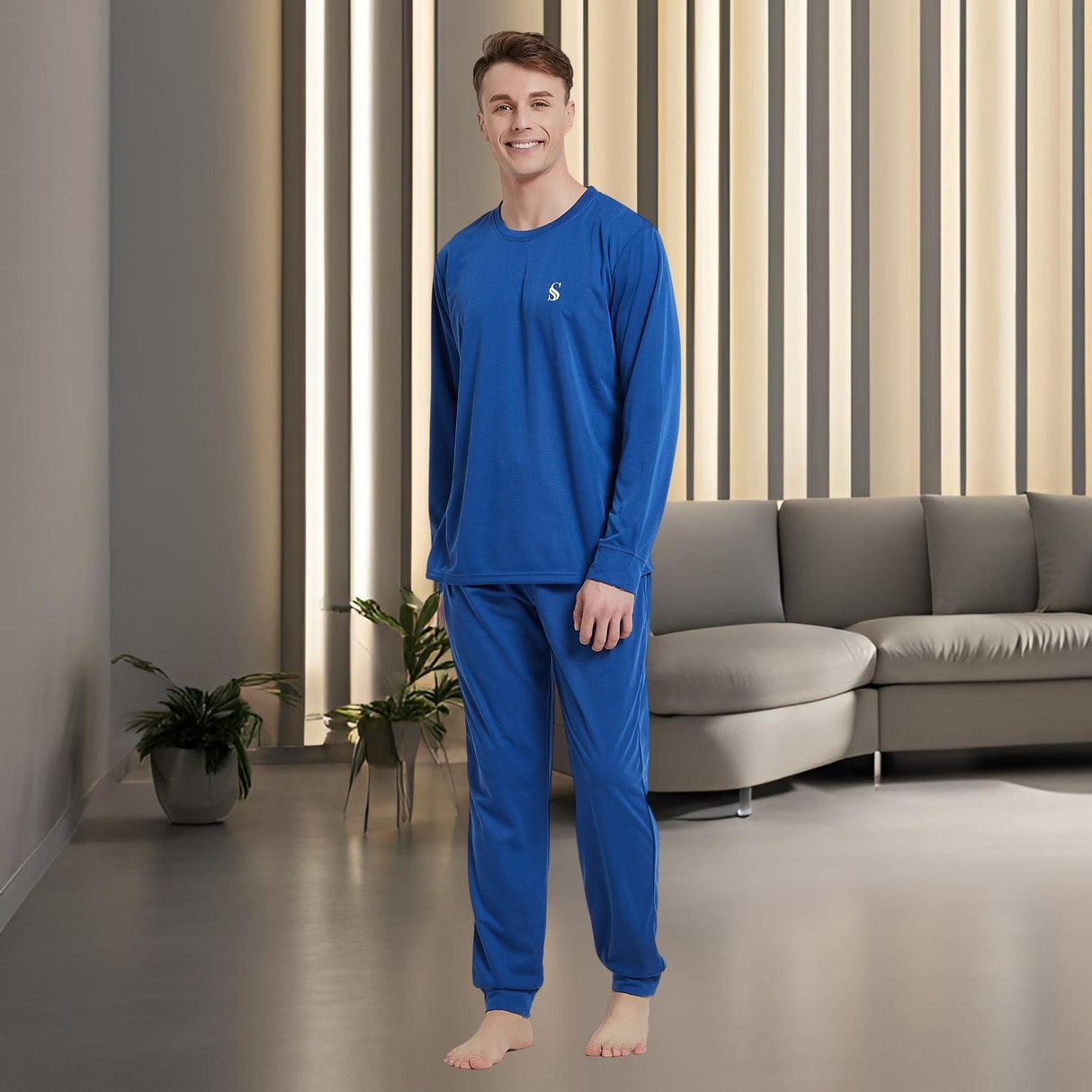 Premium Brushed Fabric Jogger-Style Loungewear Set