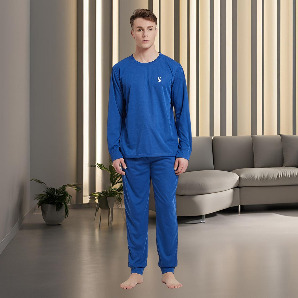 Premium Brushed Fabric Jogger-Style Loungewear Set