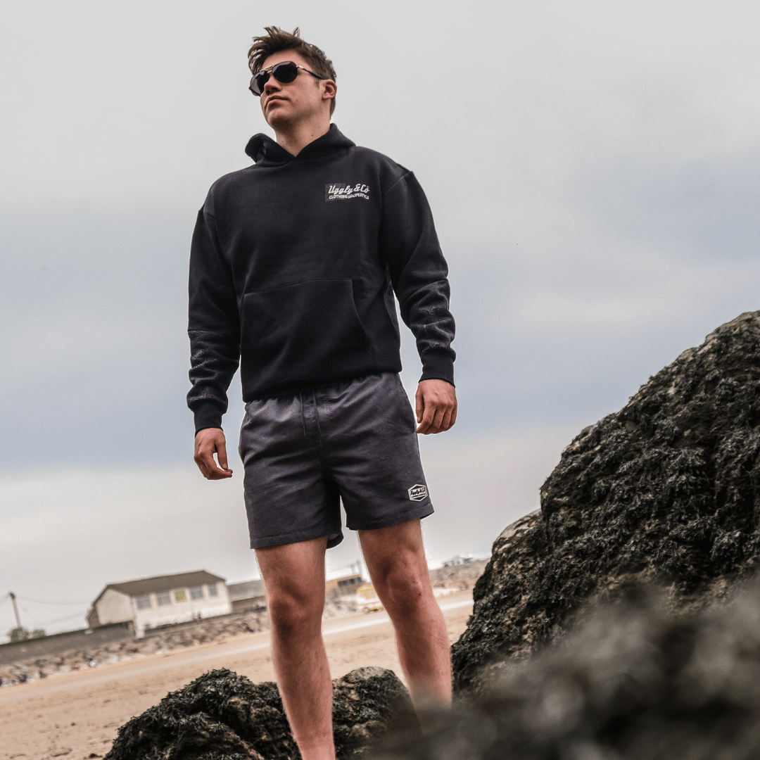 Black Surf Diamond Hoodie