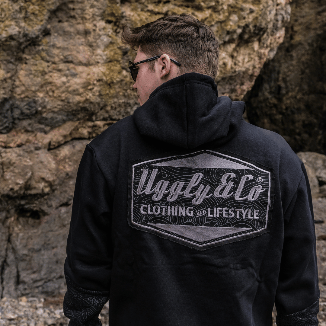 Black Surf Diamond Hoodie