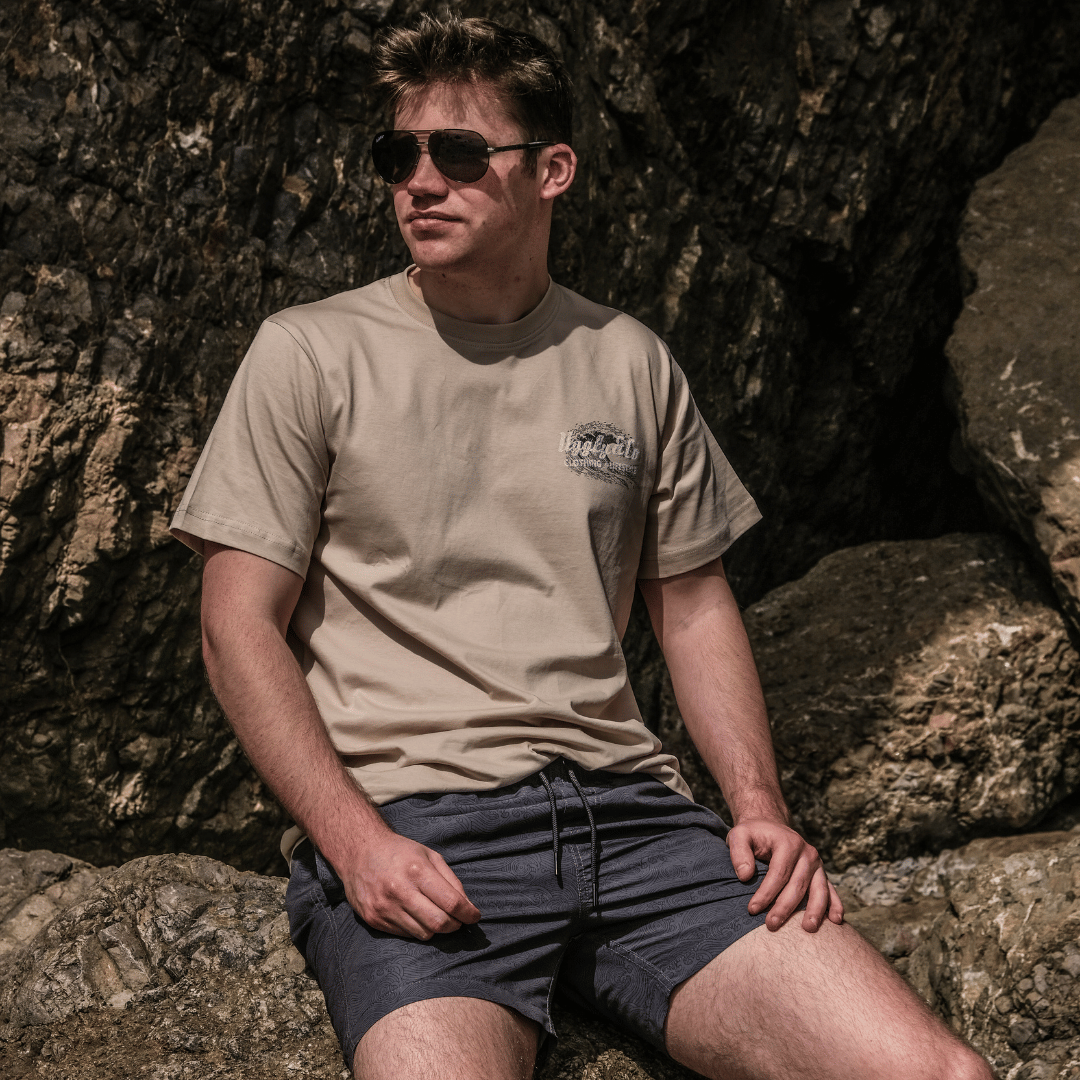 Beige Surf Diamond Tee