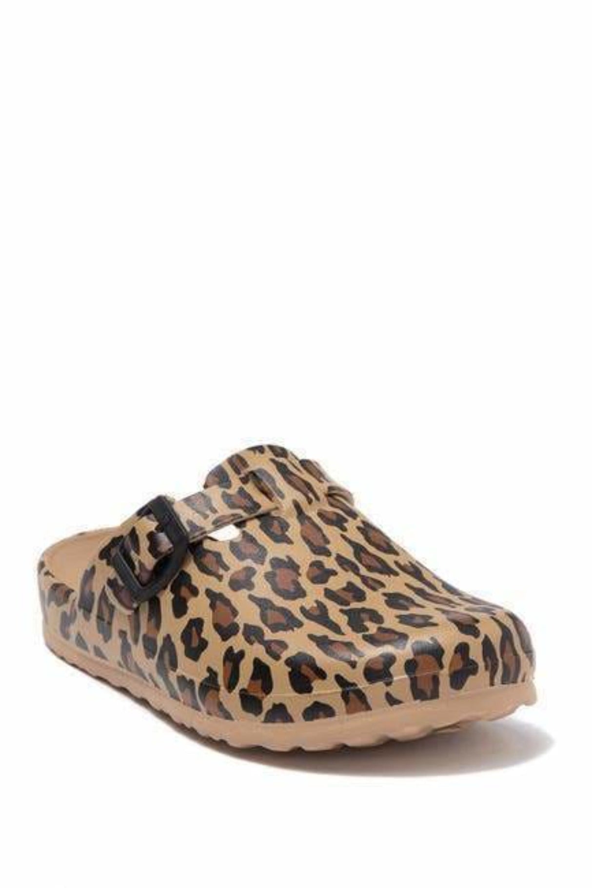 MIA Womens Clogs, Brown Leopard Style Sandals (size 7)