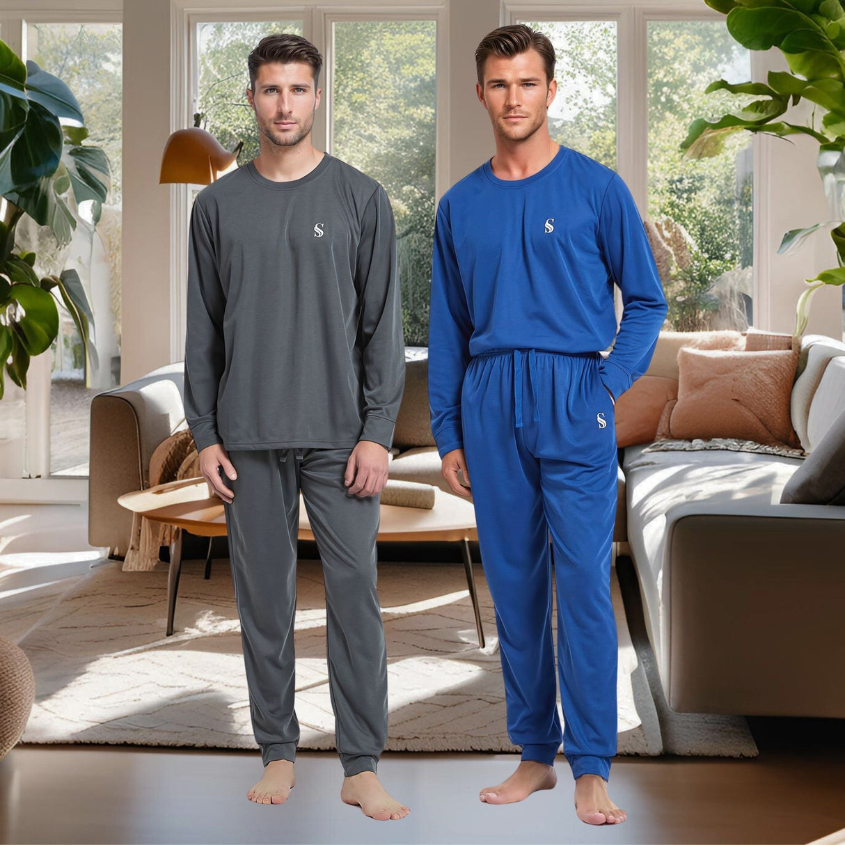 Premium Brushed Fabric Jogger-Style Loungewear Set