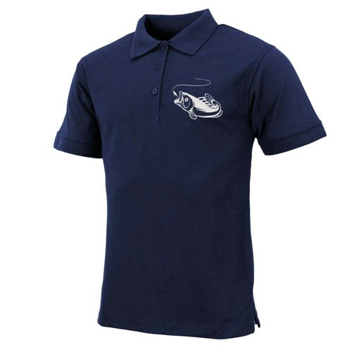 Mens Fish Logo Polo