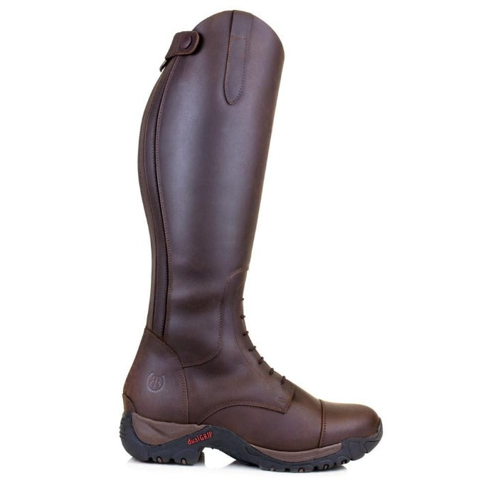 Nebraska Wool-lined Long Riding Field Boots - Brown