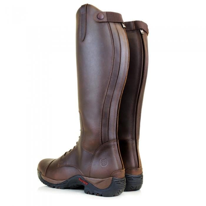 Nebraska Wool-lined Long Riding Field Boots - Brown
