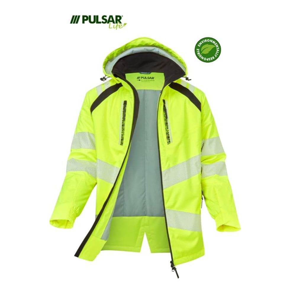PULSAR® LIFE LFE918 GRS Hi-Vis Insulated Waterproof Parka Yellow