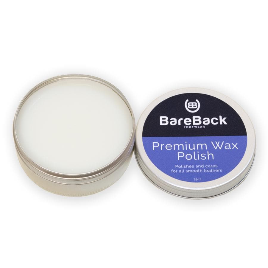Bareback Footwear Premium Wax Polish- Available in 6 colours 75ml