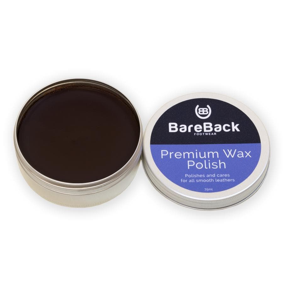 Bareback Footwear Premium Wax Polish- Available in 6 colours 75ml