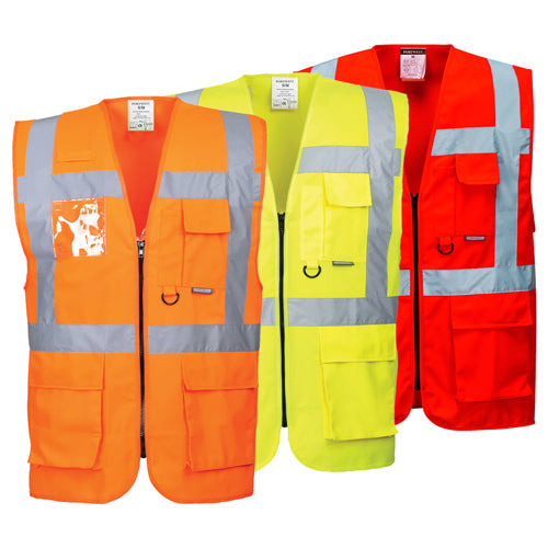 Portwest S476 Berlin Executive Hi Vis Zip Vest