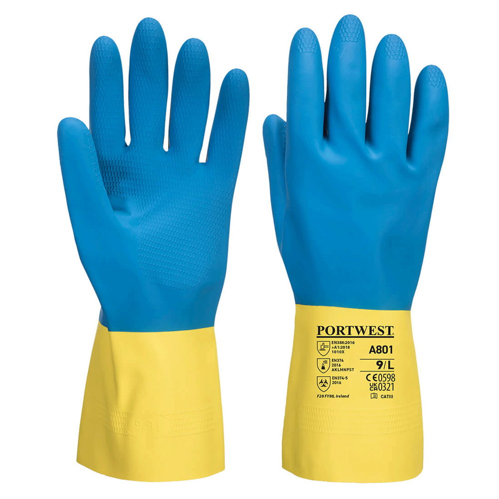 Portwest A801 Double Dipped Latex Gauntlet Glove