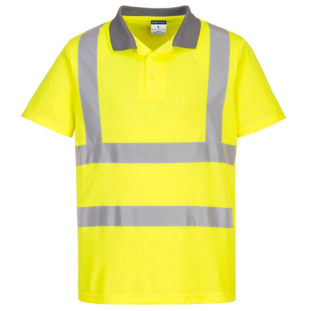 Portwest EC10 Eco Hi-Vis Polo Shirt (6 Pack)