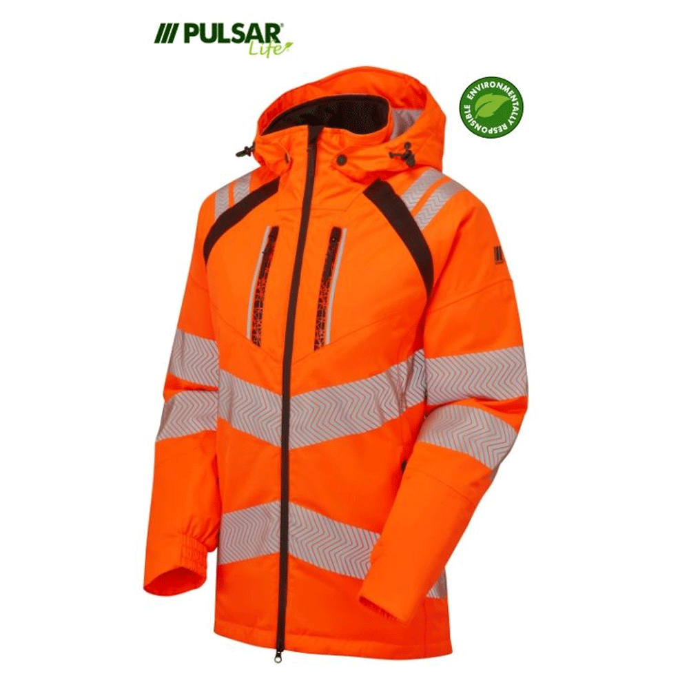 Pulsar Life LFE919 GRS Hi-Vis Waterproof Insulated Parka Jacket