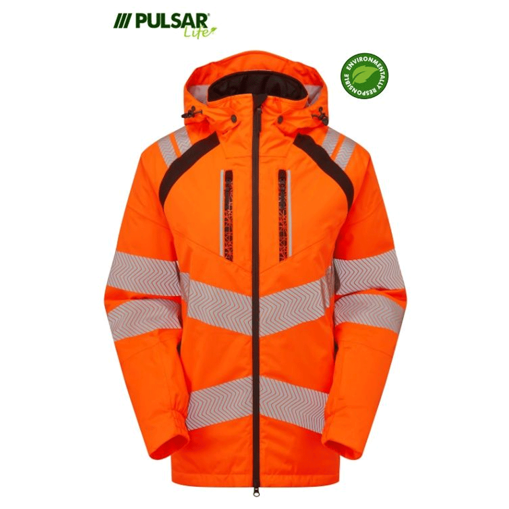 Pulsar Life LFE919 GRS Hi-Vis Waterproof Insulated Parka Jacket