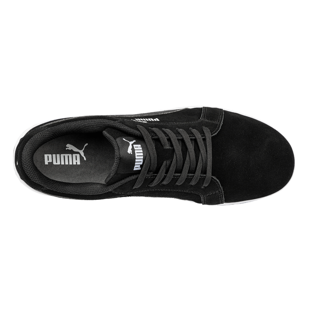Puma Iconic Low S1PL ESD FO HRO SR Safety Work Trainer Shoe Black / UK 5