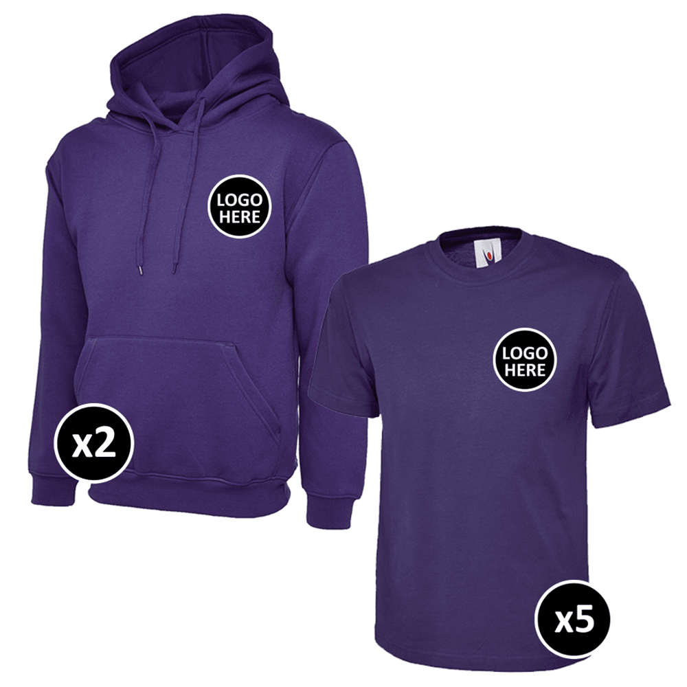 Uneek Hoodie & T-Shirts Bundle - 7 Items