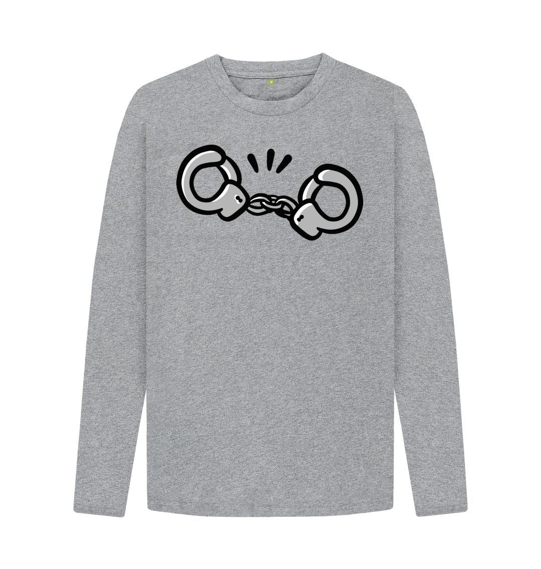 Men 'Empower' Hand cuff Print long Sleeve T-Shirt