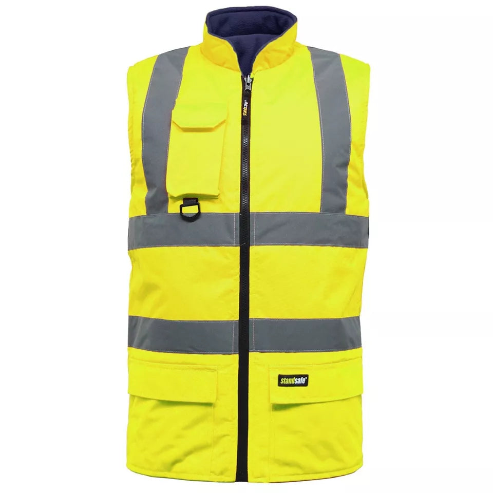 Hi Vis Reverible Bodywarmer - HV010 / HV037