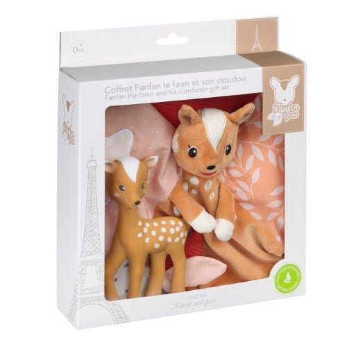 Sophie la girafe® - FanFan the Fawn Teether & Comforter Gift Set