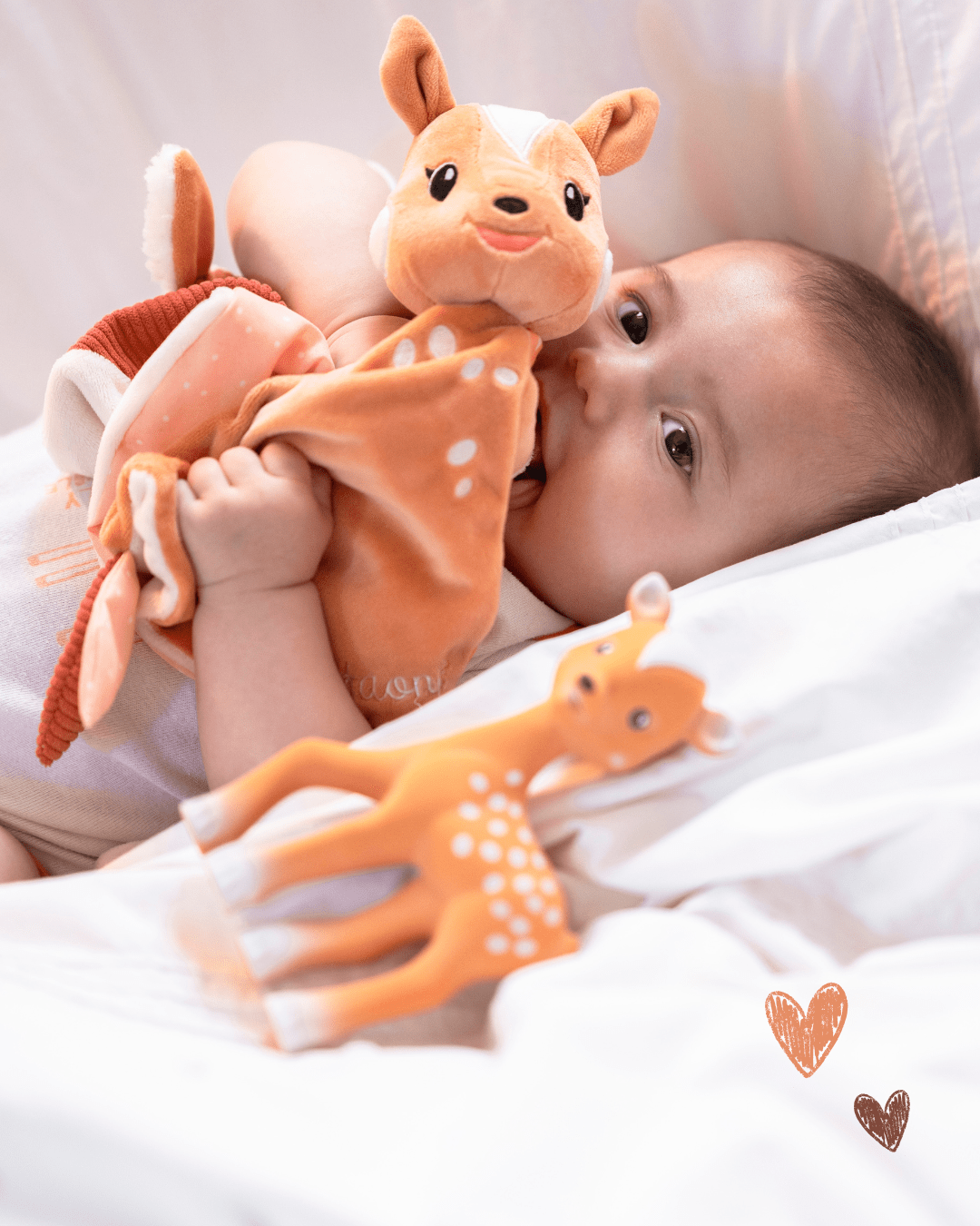 Sophie la girafe® - FanFan the Fawn Teether & Comforter Gift Set