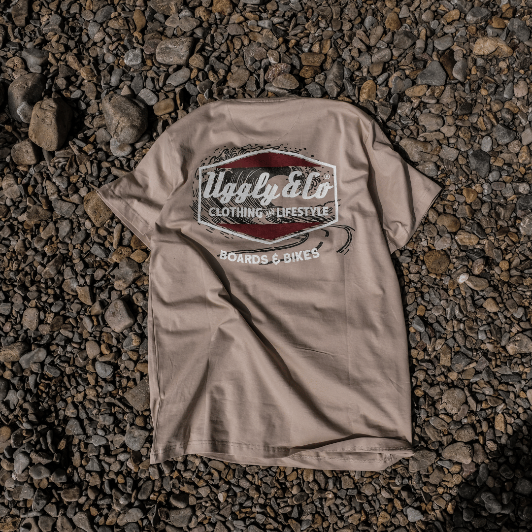 Beige Surf Diamond Tee