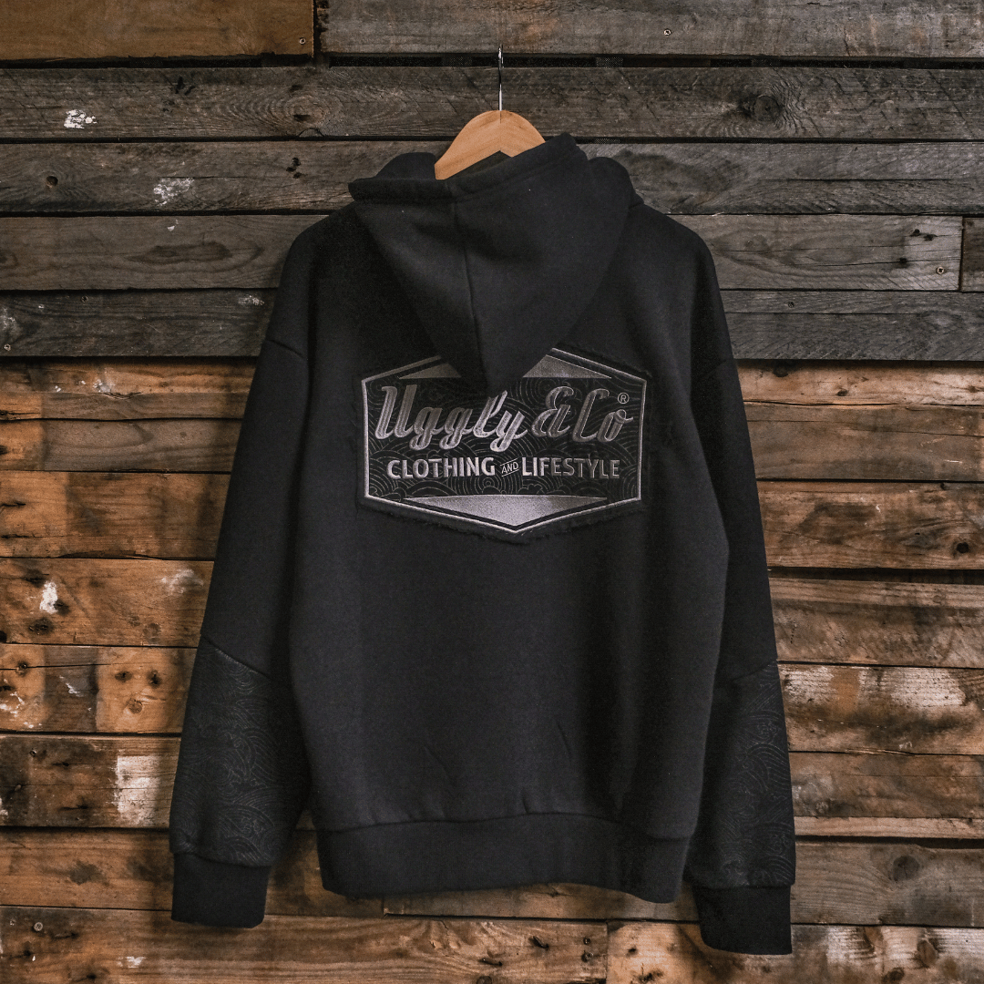 Black Surf Diamond Hoodie