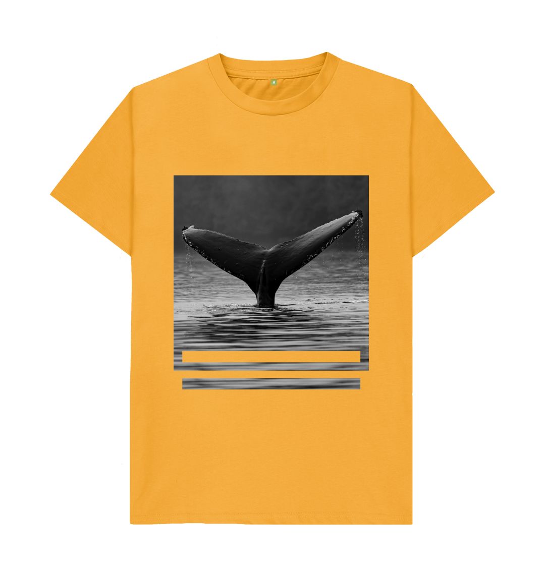 Unisex whales Tail Print T-shirt