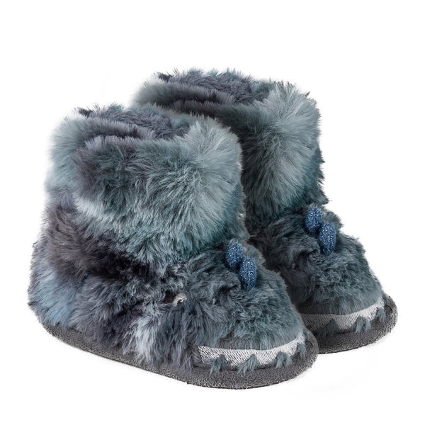 Totes Toasties NOVELTY DINOS Kids Bootie Slippers Dino