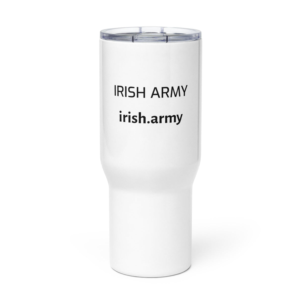 Travel mug with a handle