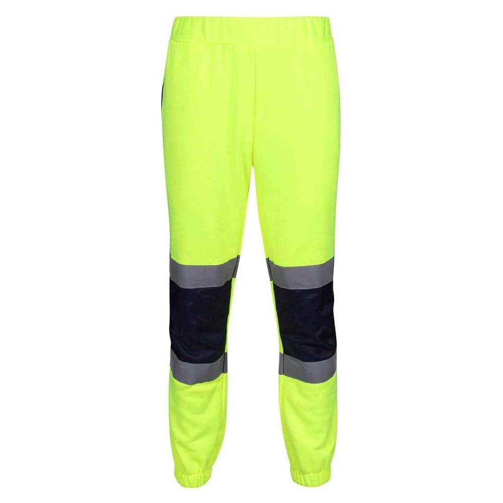 Regatta TRJ503 Pro His-Vis Work Joggers Yellow/Navy XL