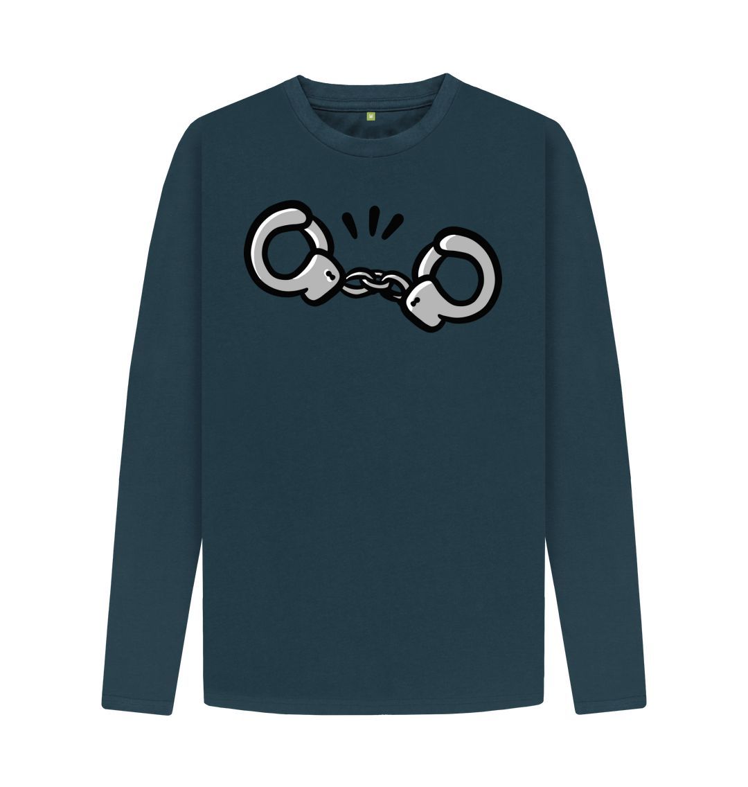 Men 'Empower' Hand cuff Print long Sleeve T-Shirt