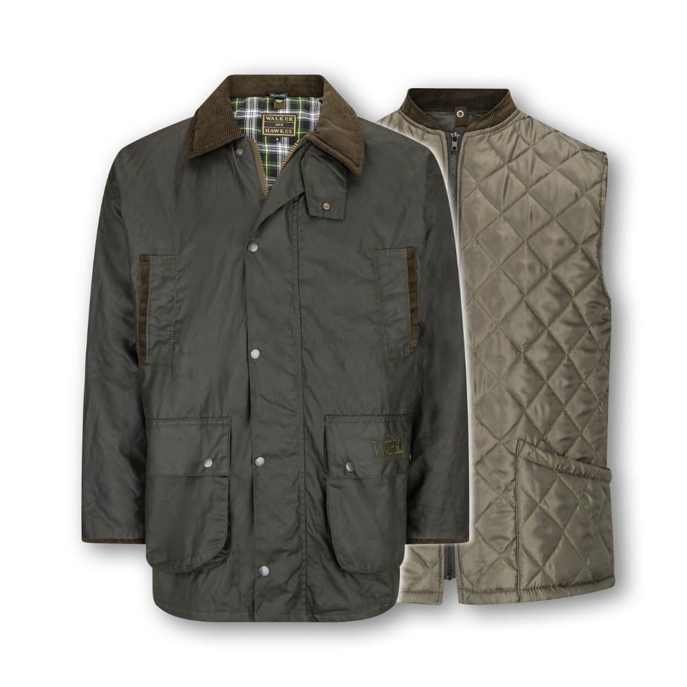 Walker and Hawkes – Men’s Wax 3-in-1 Greendale Jacket