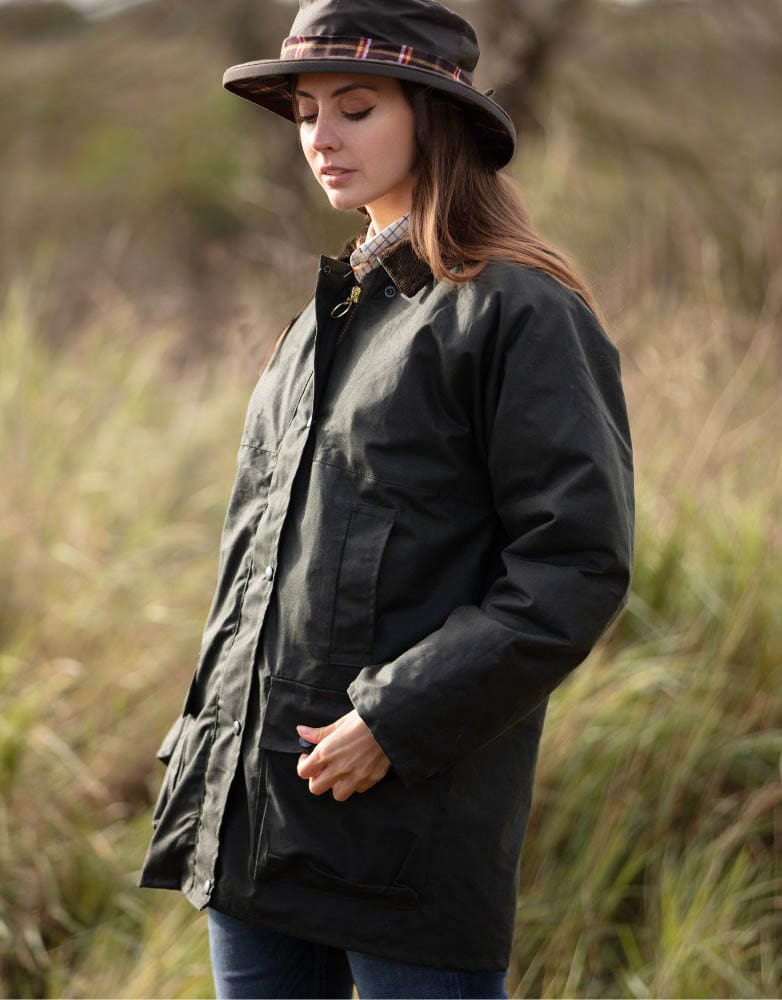 Walker & Hawkes Ladies Wax Padded Kirkstall Jacket