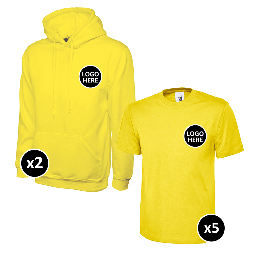 Uneek Hoodie & T-Shirts Bundle - 7 Items