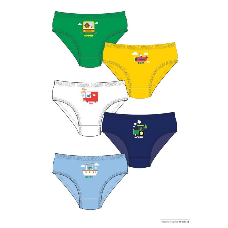 B45 HEY DUGGEE 5PK 18 MONTH - 5 YEARS