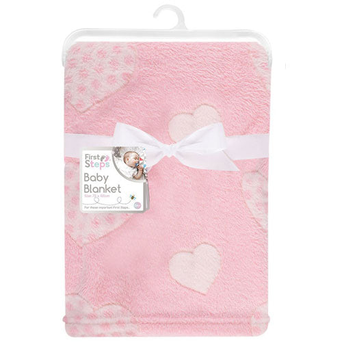FB34 BABY BLANKET HEARTS