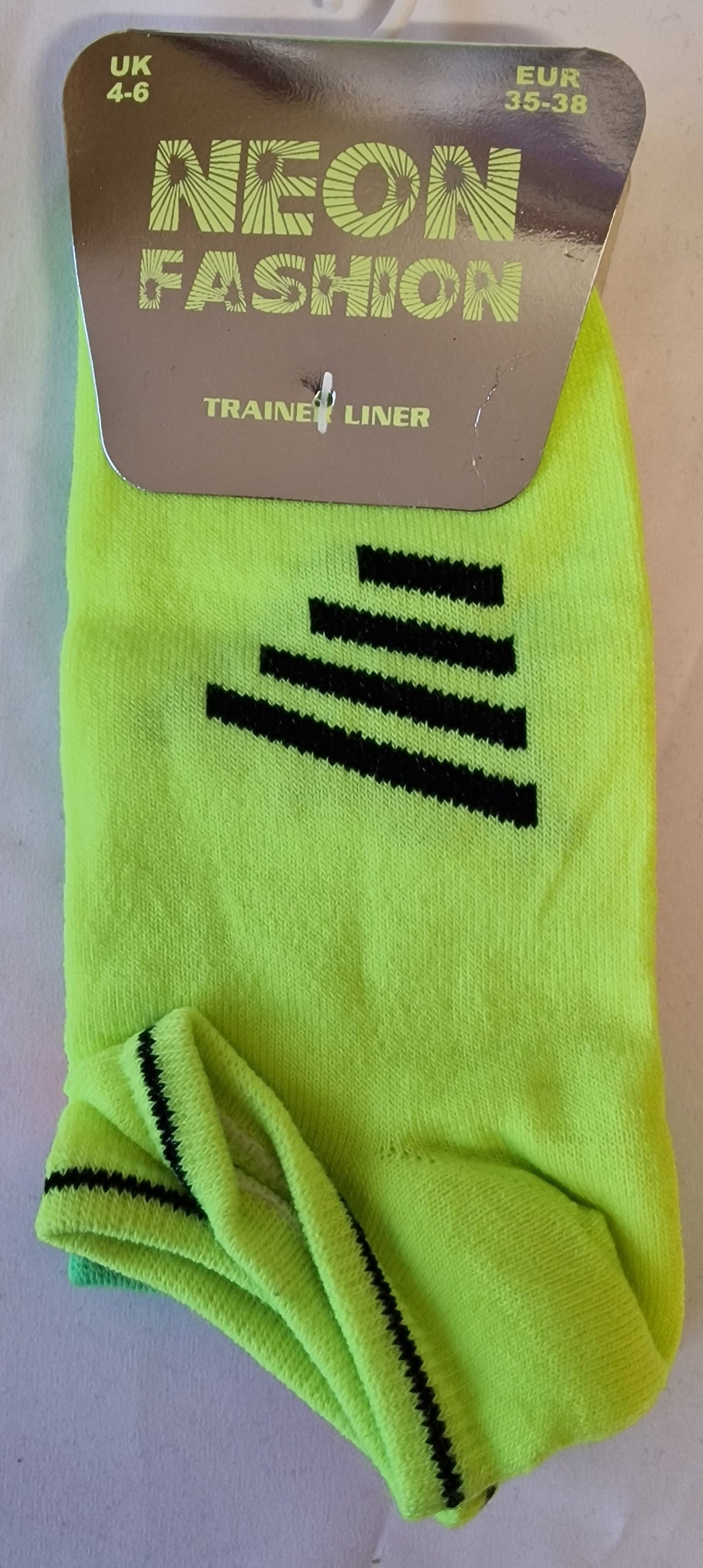 SO13 BLACK STRIPE NEON 3PK UK 4-5