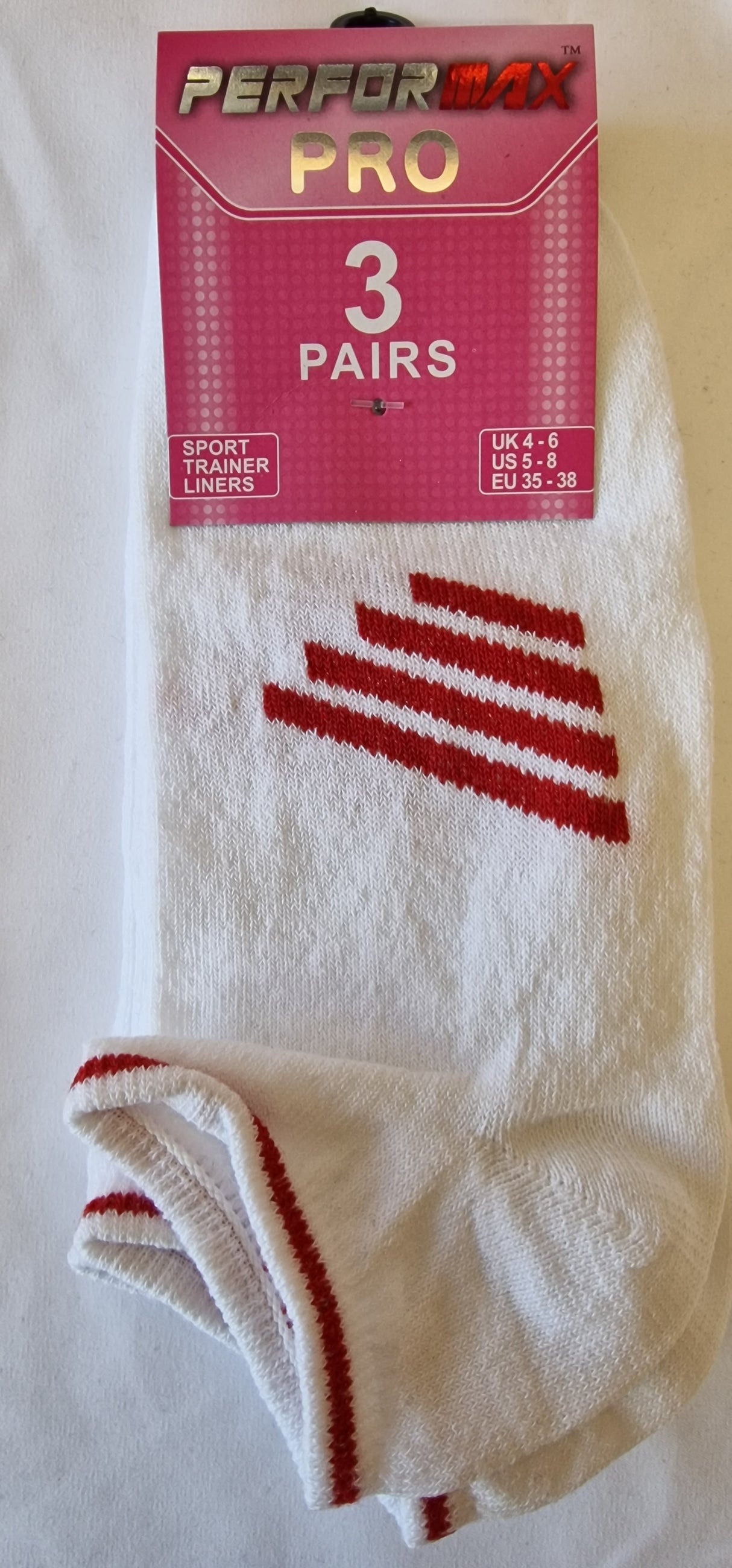 SO9 TRAINER SOCKS 3PK UK 4-6