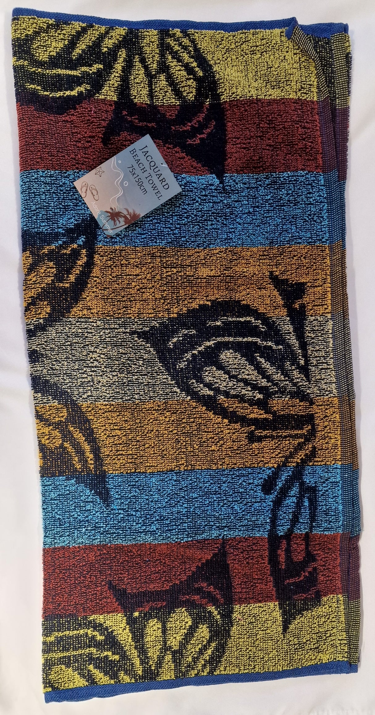 T27 JAQUARD DESIGN BEACH TOWEL