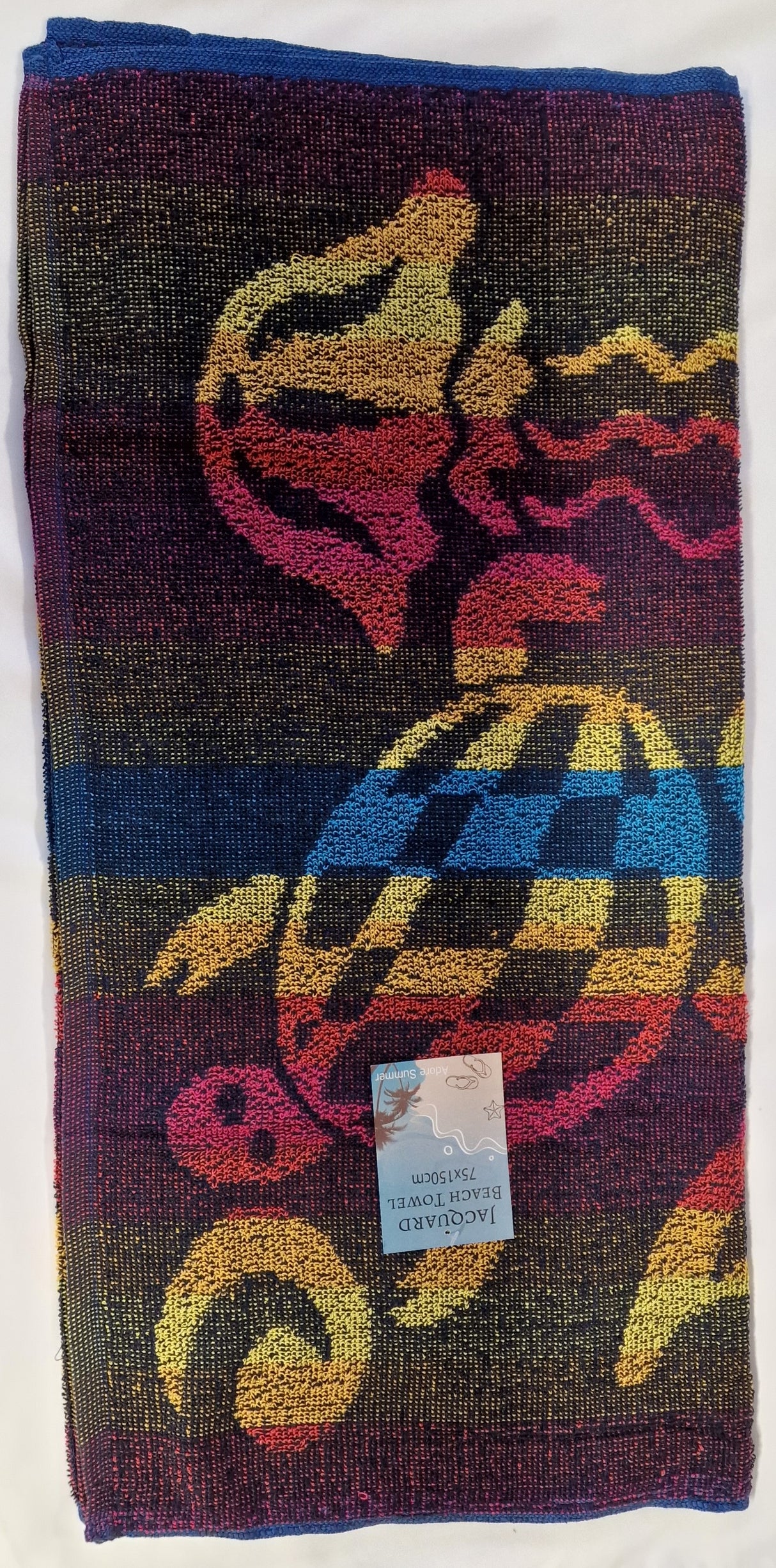 T27 JAQUARD DESIGN BEACH TOWEL