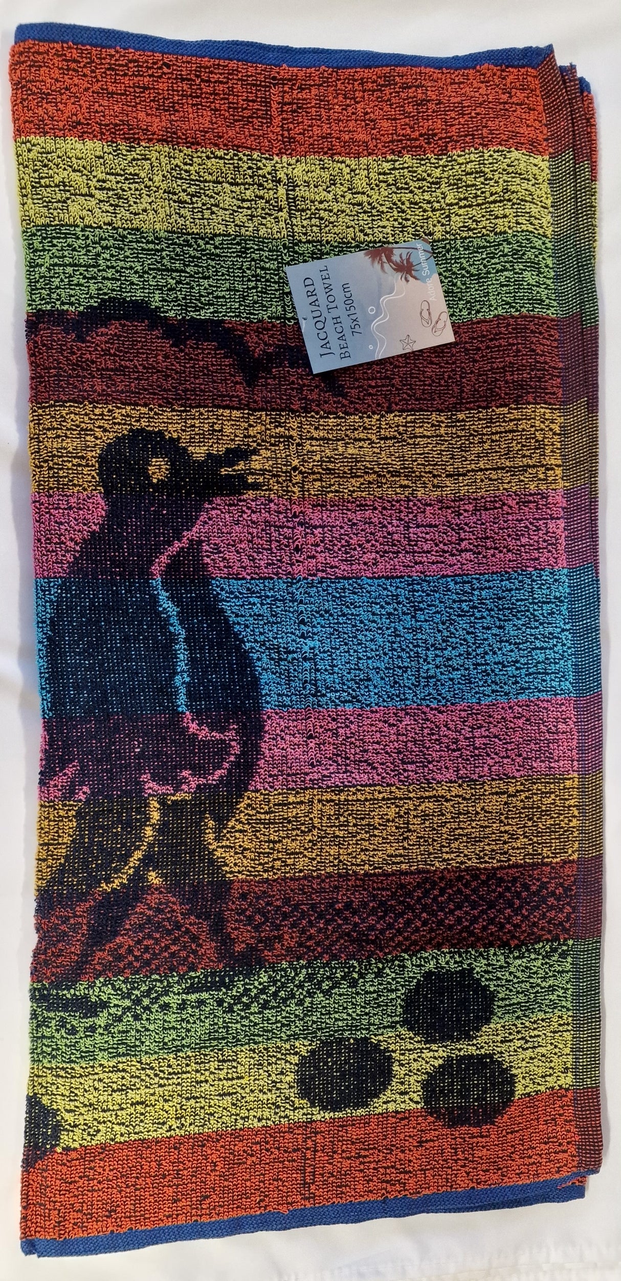 T27 JAQUARD DESIGN BEACH TOWEL