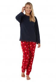 Women's micro fleece Scottie Dog pyjamas P11