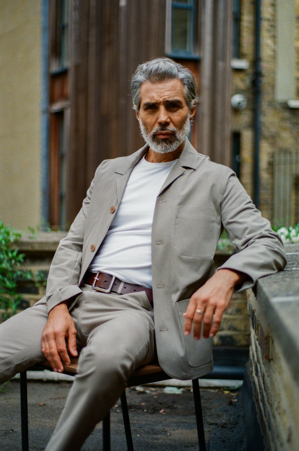 Tuxford Casual Blazer - Mushroom Comfort Stretch