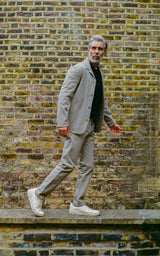 Wentworth Trouser - Mushroom Comfort Stretch