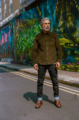Bart Corduroy Overshirt - Dark Olive