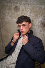 Bart Frame Overshirt - Ecru / Black