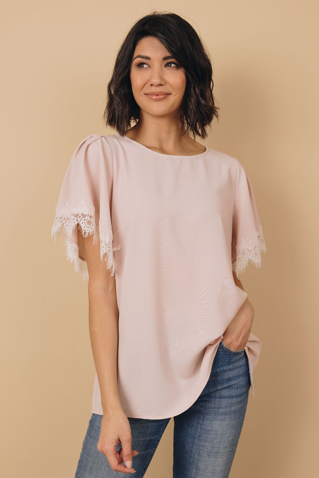 Misconception Satin Lace Top