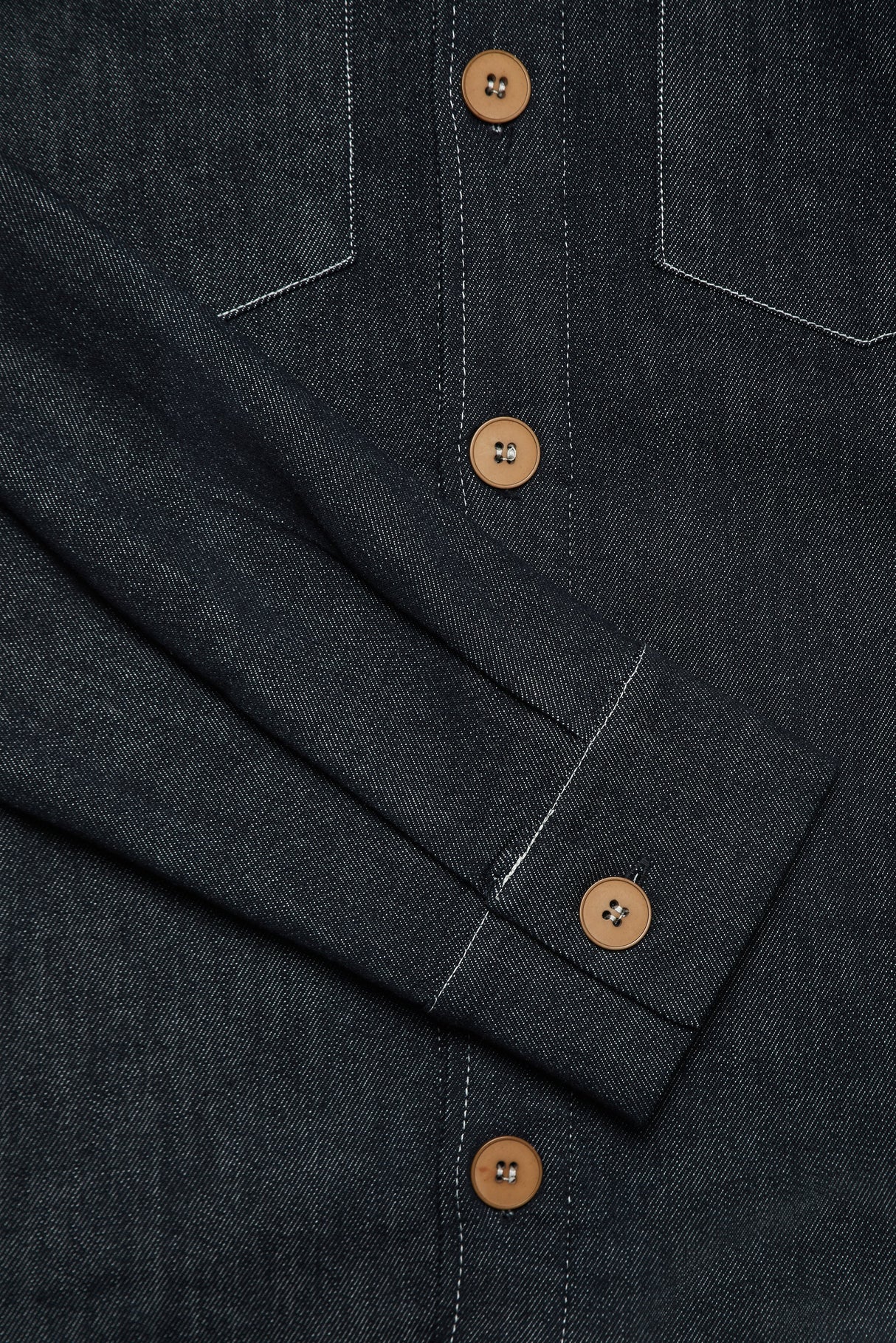 Turner Long Sleeve Shacket - Denim Stay Blue