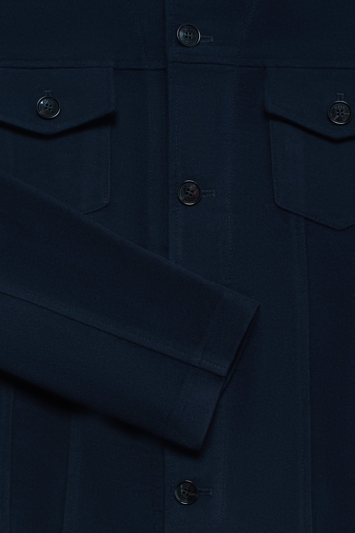 Vinny Western Jacket - Navy Moleskin